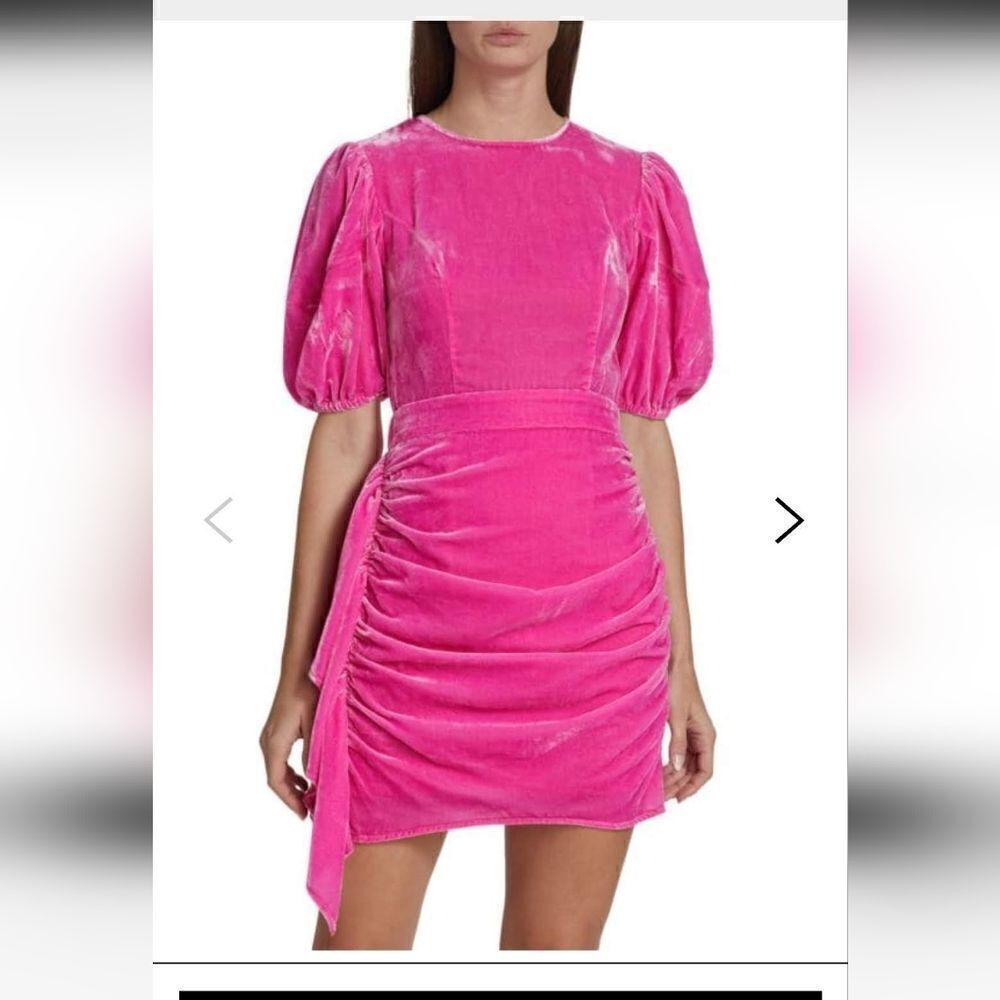 RHODE JAIPU pink velour dress barbiekor